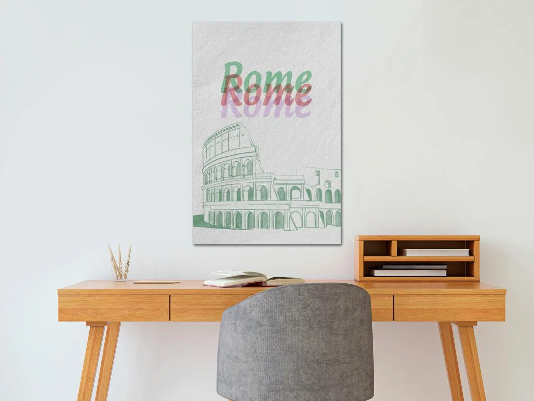 Obraz - Rzym w akwarelach (1-częściowy) pionowy - obrazek 1