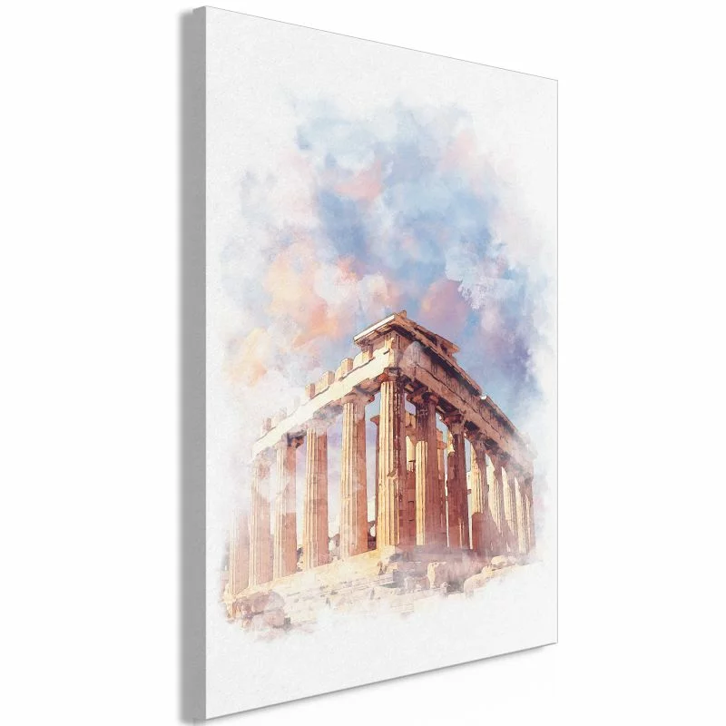 Obraz - Malowany Partenon (1-częściowy) pionowy - obrazek 1