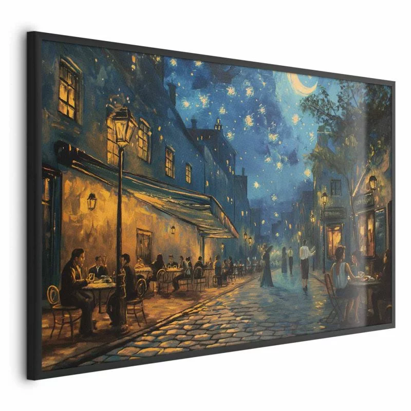 Plakat - Uliczka Paryża - obraz inspirowany stylem Vincenta van Gogha - obrazek 1