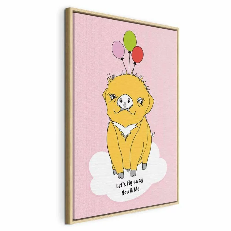 Obraz - Podniebna świnka (1-częściowy) pionowy - obrazek 1