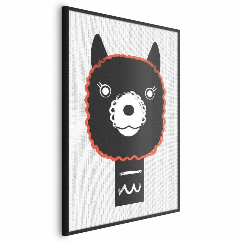 Plakat - Dekoracyjna alpaka - obrazek 1