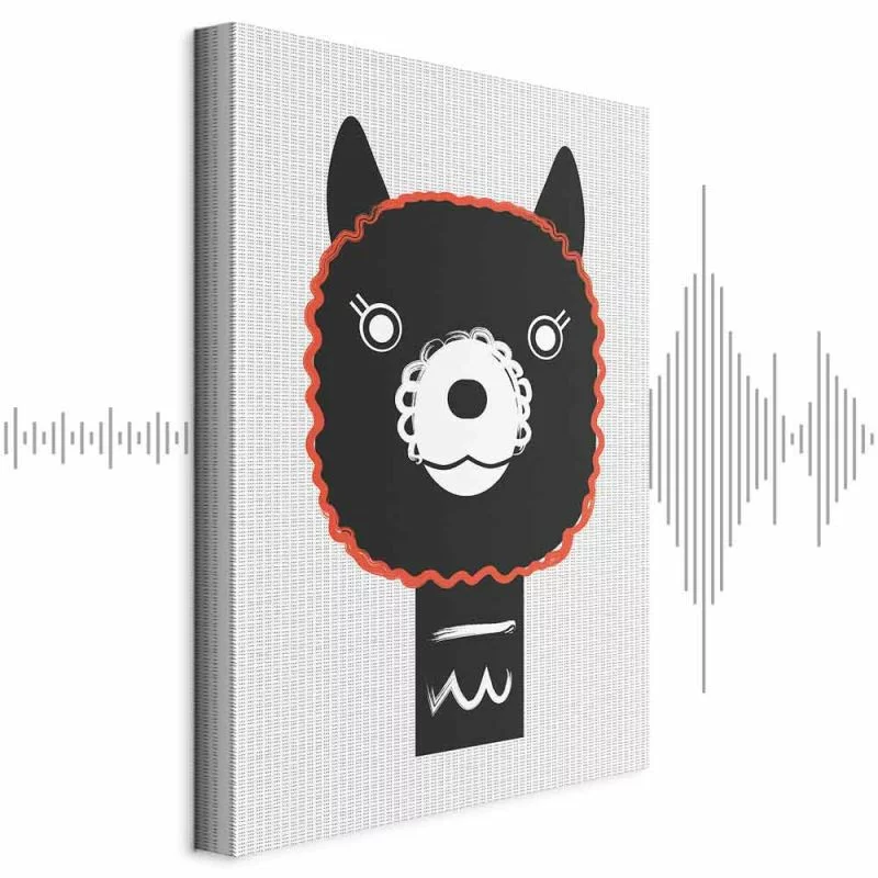 Obraz - Dekoracyjna alpaka (1-częściowy) pionowy - obrazek 1