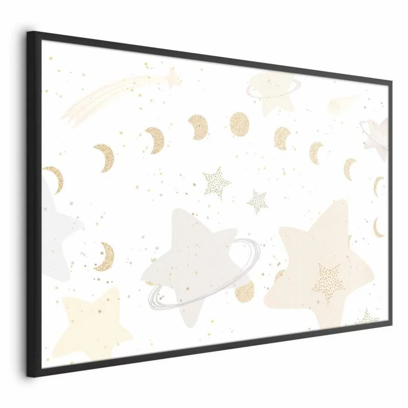 Plakat - Księżyc i gwiazdy - obrazek 1