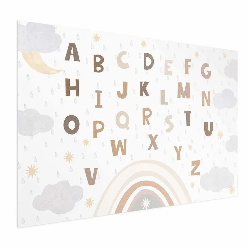 Plakat - Literki w stonowanych barwach - obrazek 1