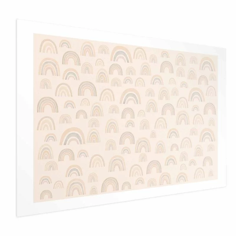 Plakat - Pastelowe tęcze - obrazek 1