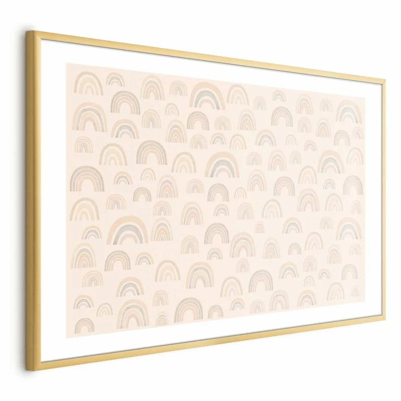 Plakat - Pastelowe tęcze - obrazek 1