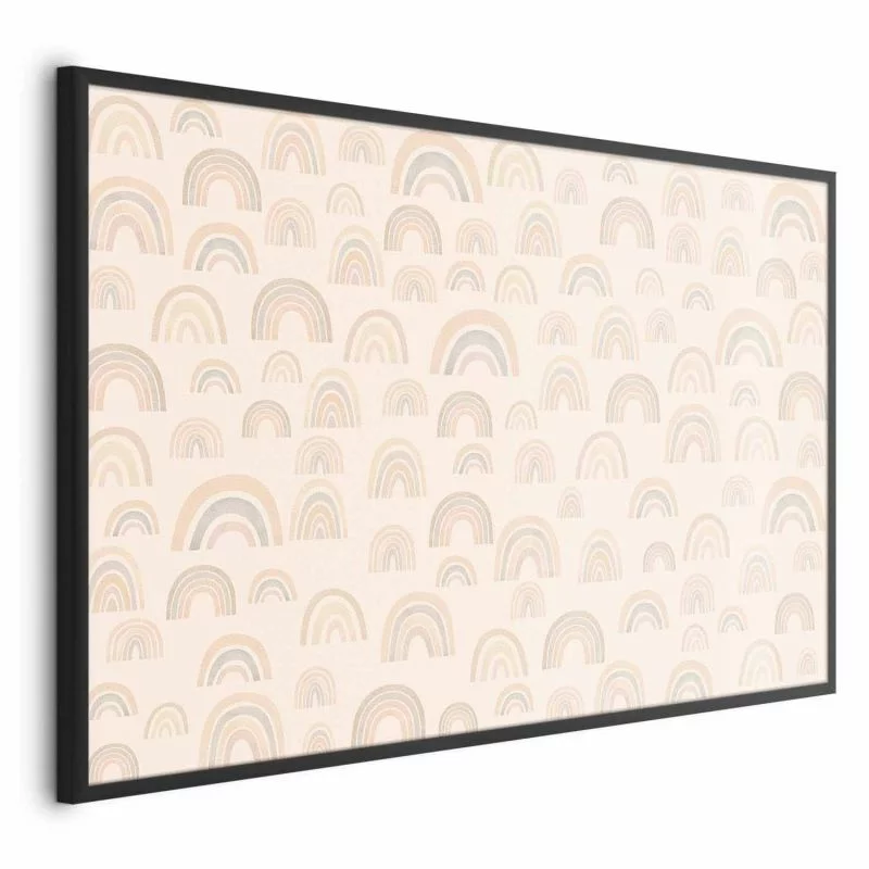 Plakat - Pastelowe tęcze - obrazek 1