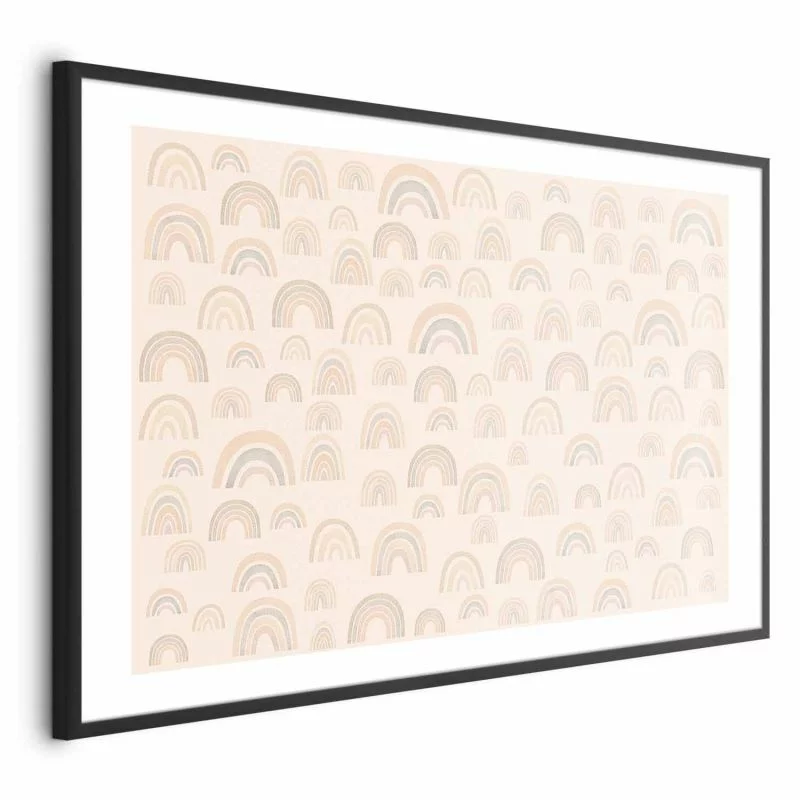 Plakat - Pastelowe tęcze - obrazek 1