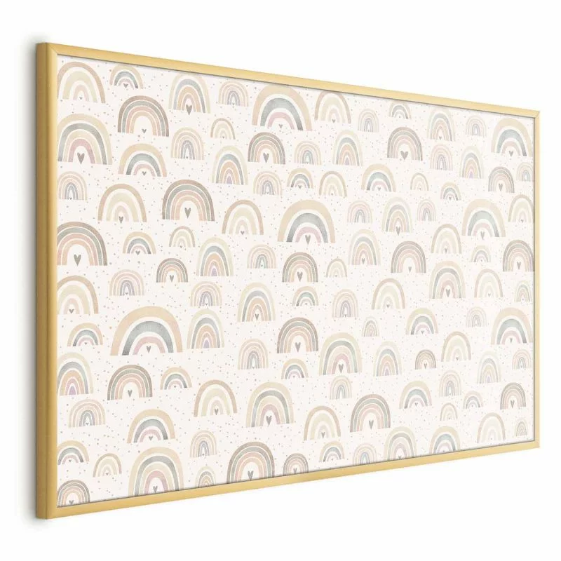 Plakat - Tęcze i serca - obrazek 1