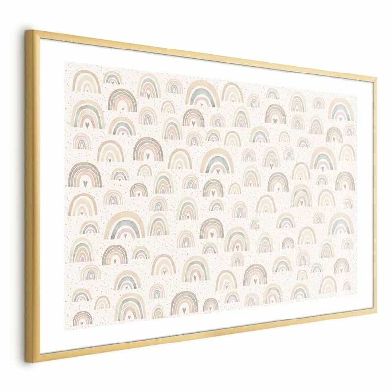 Plakat - Tęcze i serca - obrazek 1