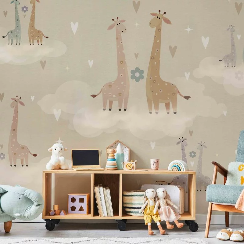 Fototapeta - Zakochane żyrafy - obrazek 1