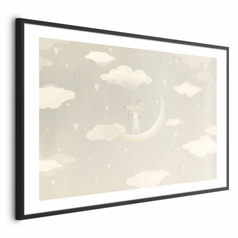 Plakat - Myszka na księżycu - obrazek 1