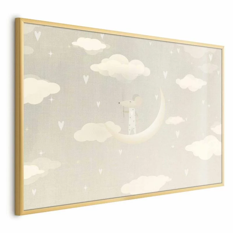 Plakat - Myszka na księżycu - obrazek 1