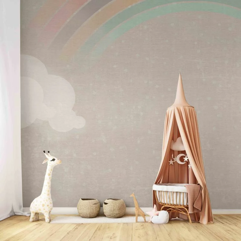 Fototapeta - Tęcza w deszczu - obrazek 1