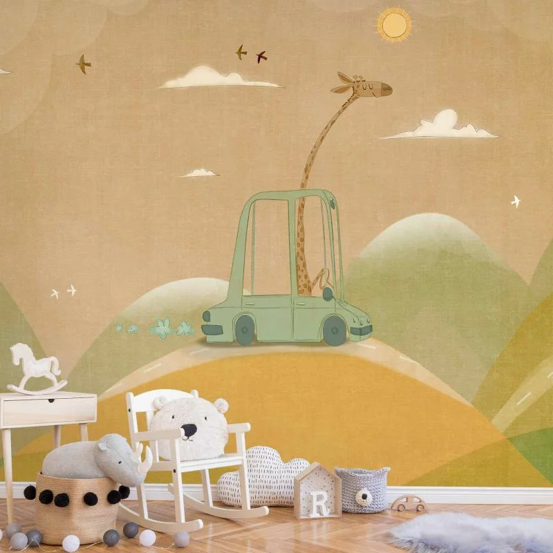 Fototapeta - Podróżująca żyrafa - obrazek 1