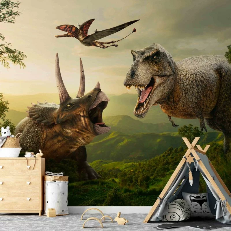 Fototapeta - Dinozaurowy plac - obrazek 1