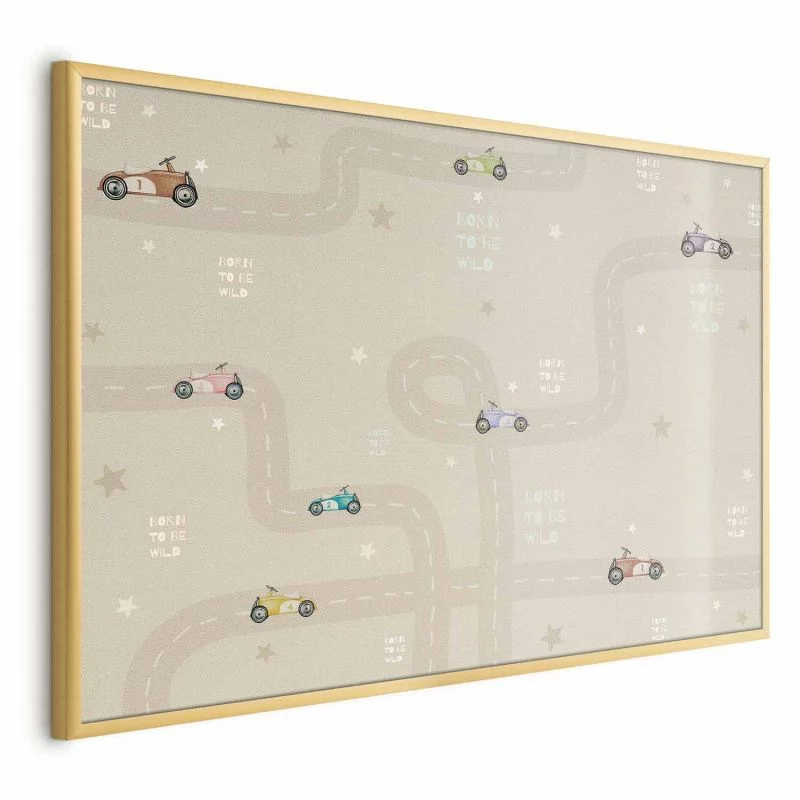 Plakat - Wyścigowe autka - obrazek 1