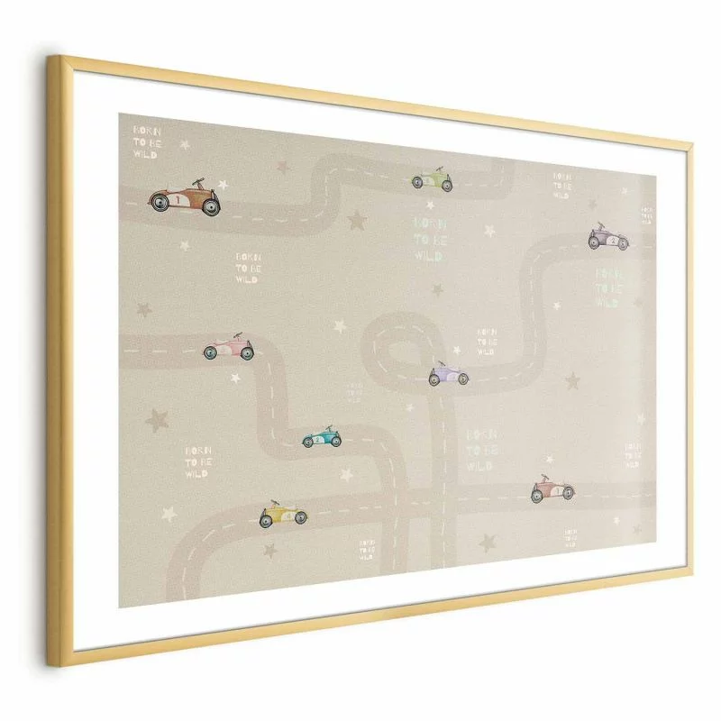 Plakat - Wyścigowe autka - obrazek 1