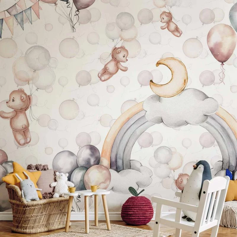 Fototapeta - Misie w przestworzach - obrazek 1