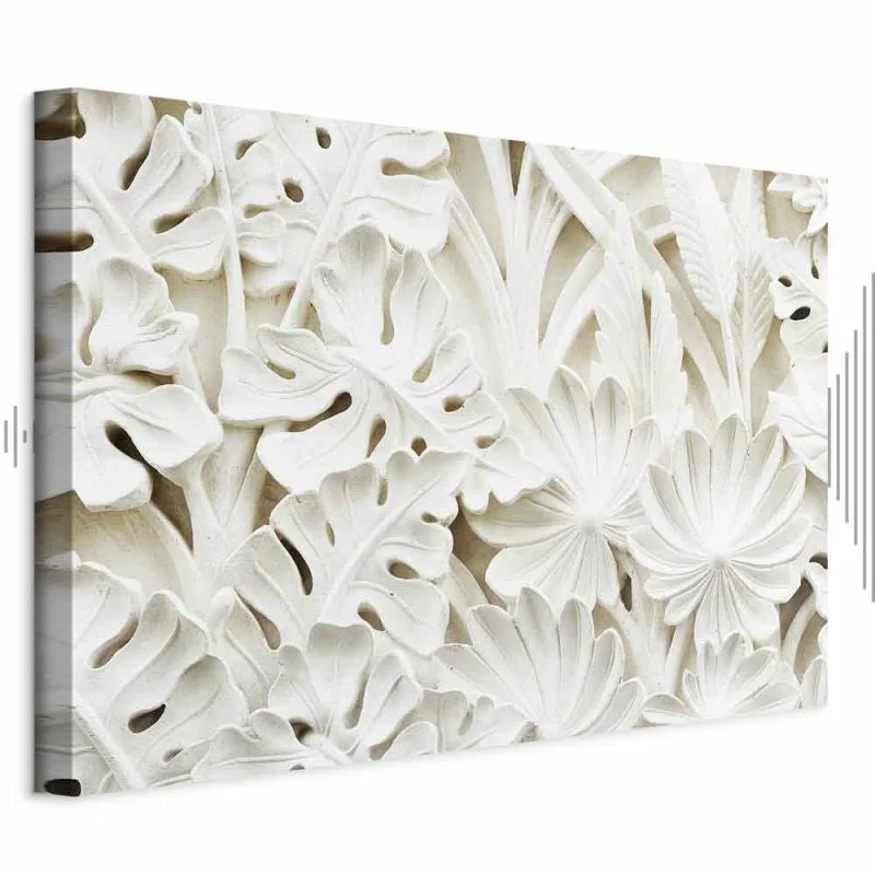 Obraz - Ceramiczne liście (1-częściowy) szeroki - obrazek 1