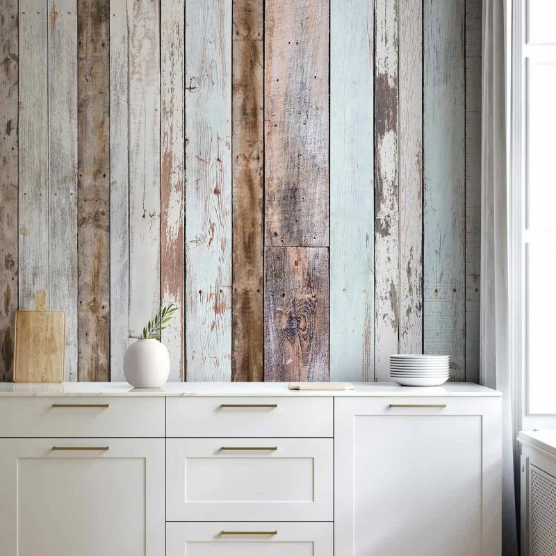 Fototapeta wodoodporna - Różnokolorowe deski - obrazek 1