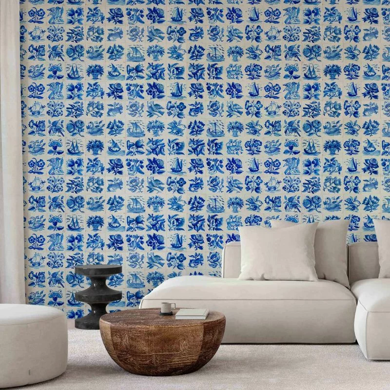 Fototapeta - Płytki azulejos - tradycyjne ceramiczne portugalskie kafle - obrazek 1