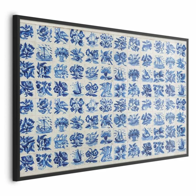 Plakat - Płytki azulejos - tradycyjne ceramiczne portugalskie kafle - obrazek 1
