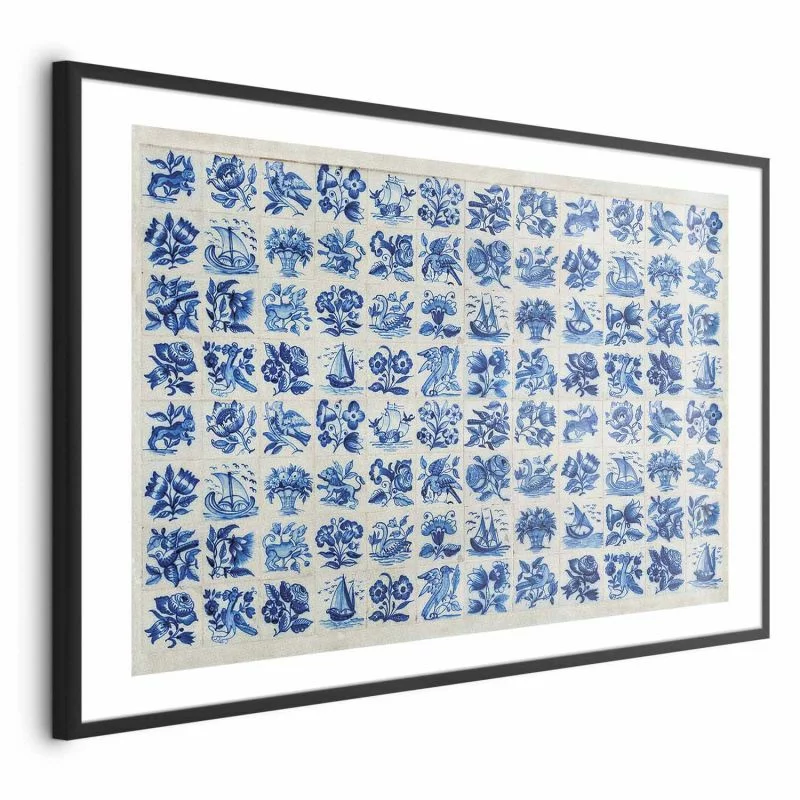 Plakat - Płytki azulejos - tradycyjne ceramiczne portugalskie kafle - obrazek 1