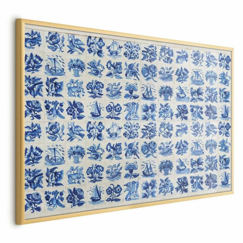 Plakat - Płytki azulejos - tradycyjne ceramiczne portugalskie kafle - obrazek 1