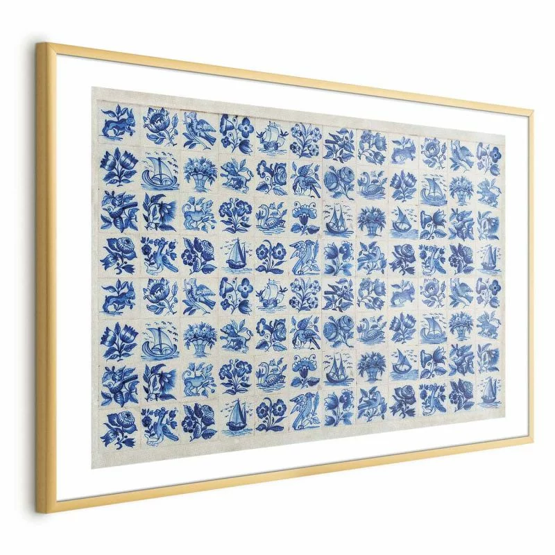 Plakat - Płytki azulejos - tradycyjne ceramiczne portugalskie kafle - obrazek 1