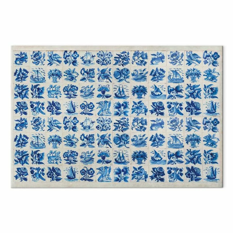 Obraz - Płytki azulejos - tradycyjne ceramiczne portugalskie kafle - obrazek 1