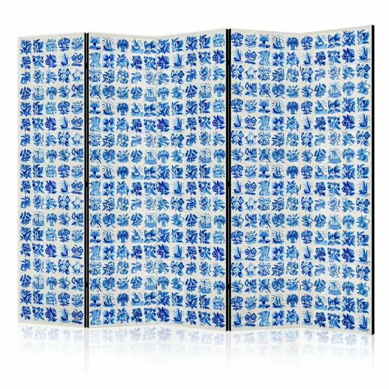 Parawan - Ceramiczne kafelki - tradycyjne portugalskie niebieskie płytki azulejos - obrazek 1