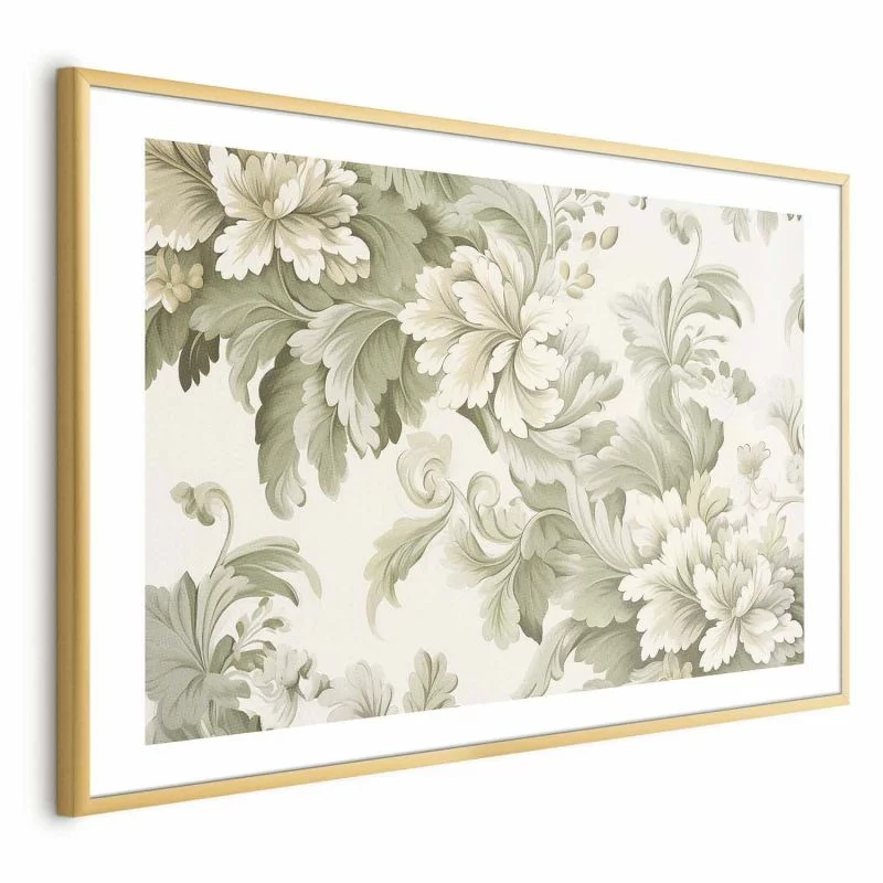 Plakat - Vintage kwiaty w jasnych kolorach - obrazek 1