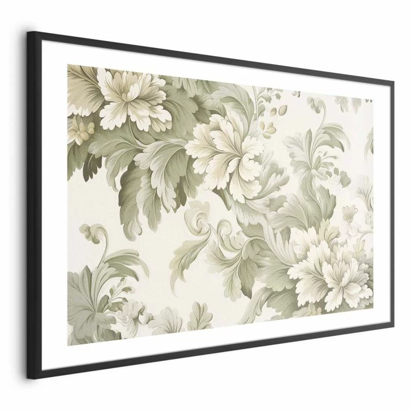 Plakat - Vintage kwiaty w jasnych kolorach - obrazek 1