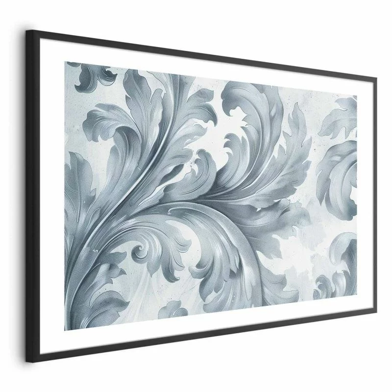 Plakat - Kamienny ornament w stylu barokowym - obrazek 1