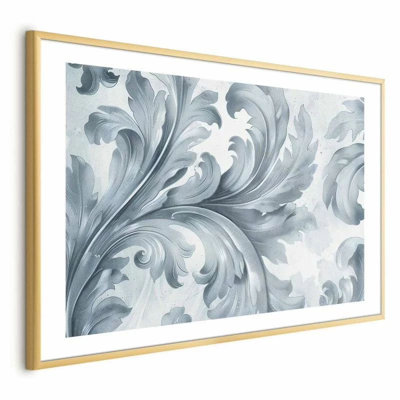 Plakat - Kamienny ornament w stylu barokowym - obrazek 1