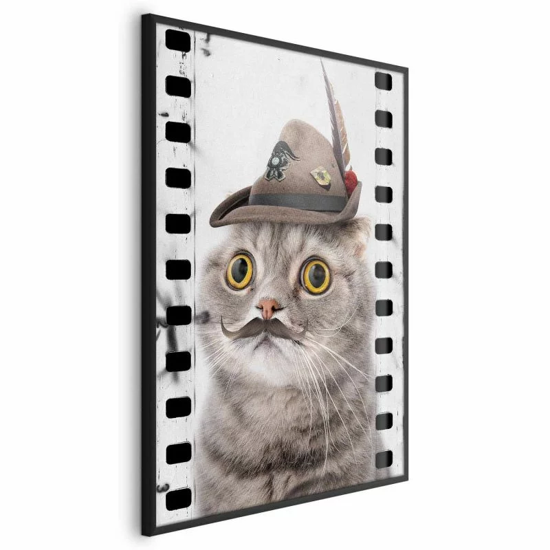 Plakat - Kot w kapeluszu - obrazek 1