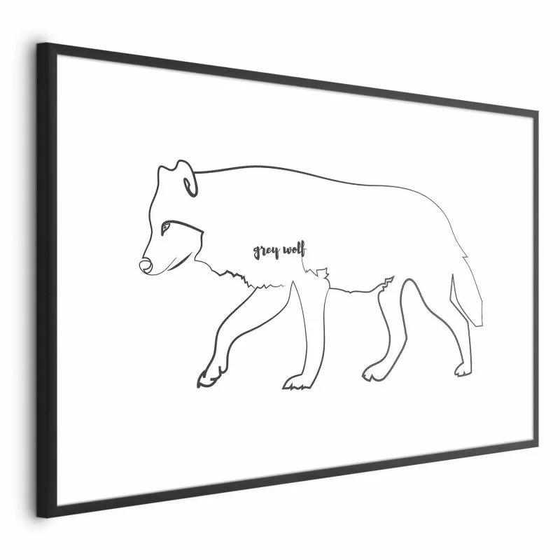 Plakat - Wilk - obrazek 1