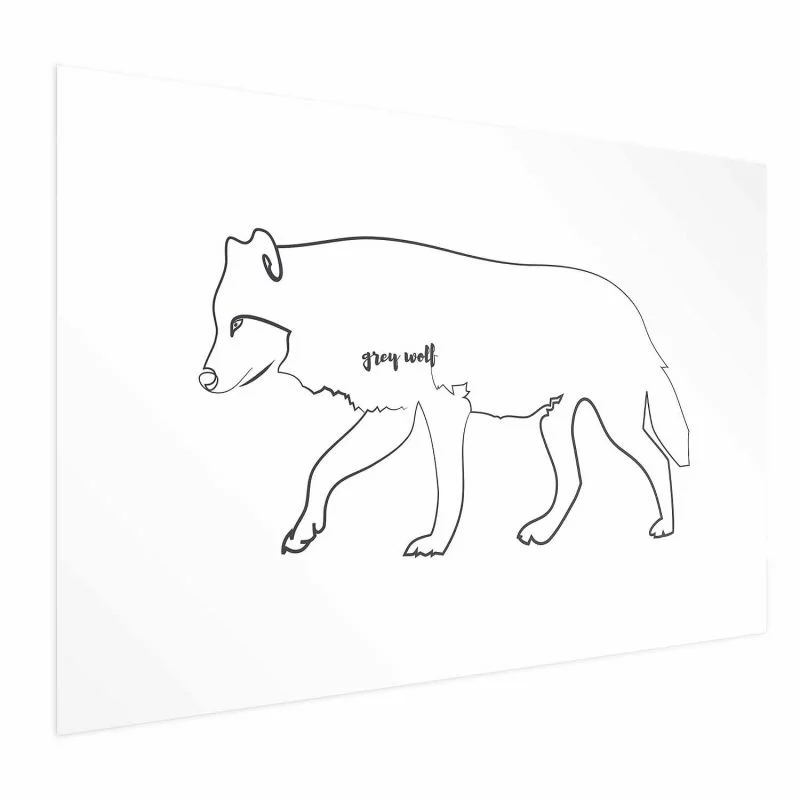 Plakat - Wilk - obrazek 1