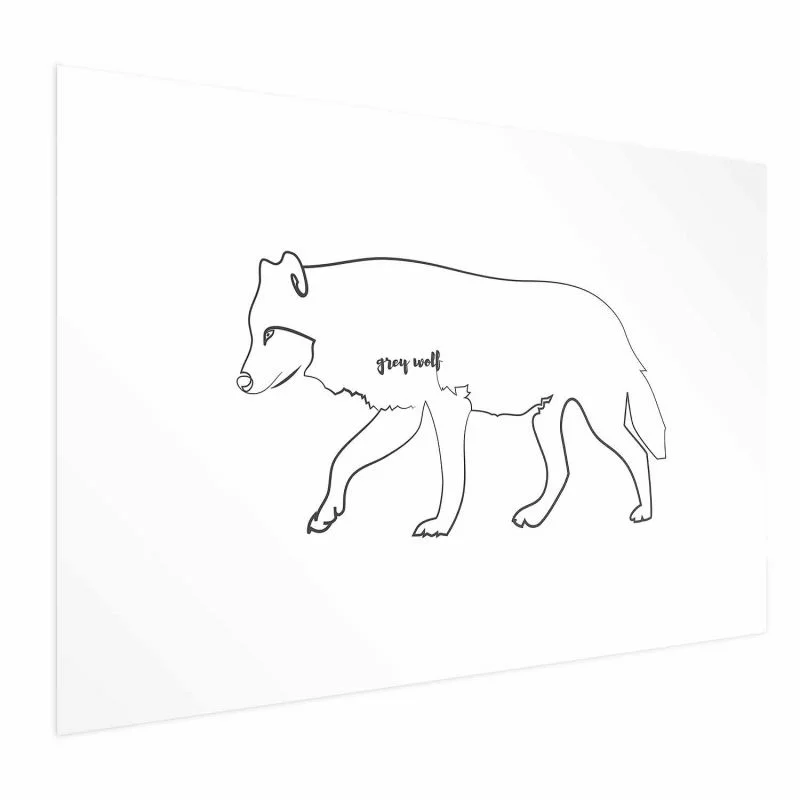 Plakat - Wilk - obrazek 1