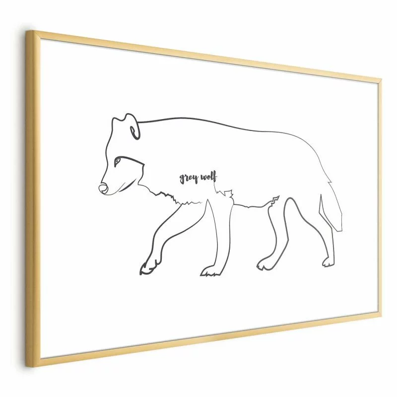 Plakat - Wilk - obrazek 1
