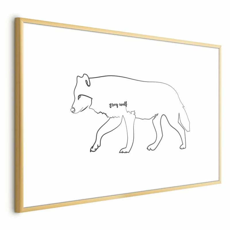Plakat - Wilk - obrazek 1