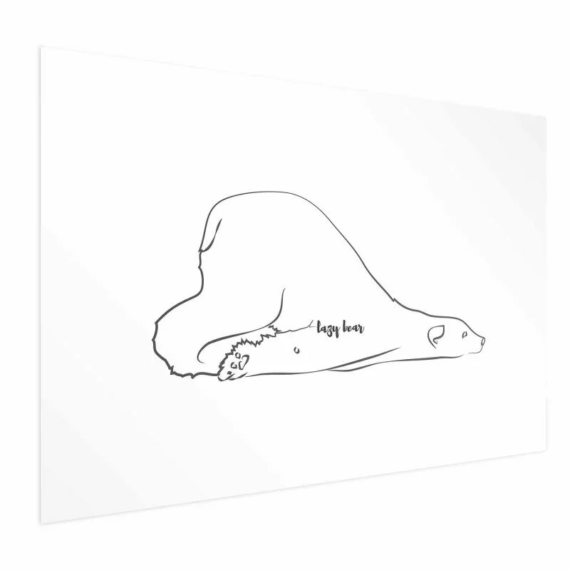 Plakat - Leniwy niedźwiedź - obrazek 1