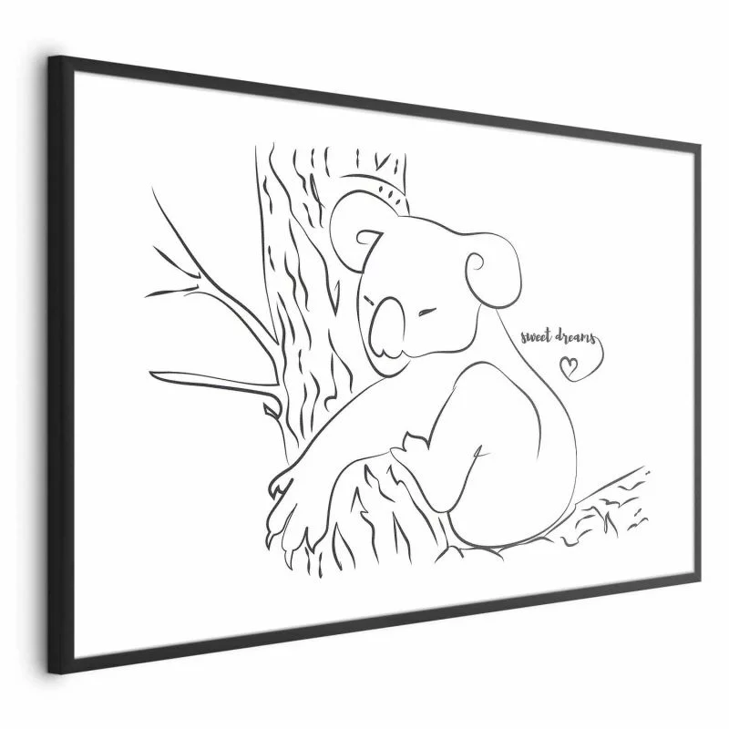 Plakat - Śpiący koala - obrazek 1