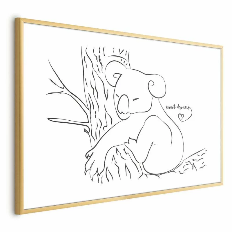 Plakat - Śpiący koala - obrazek 1