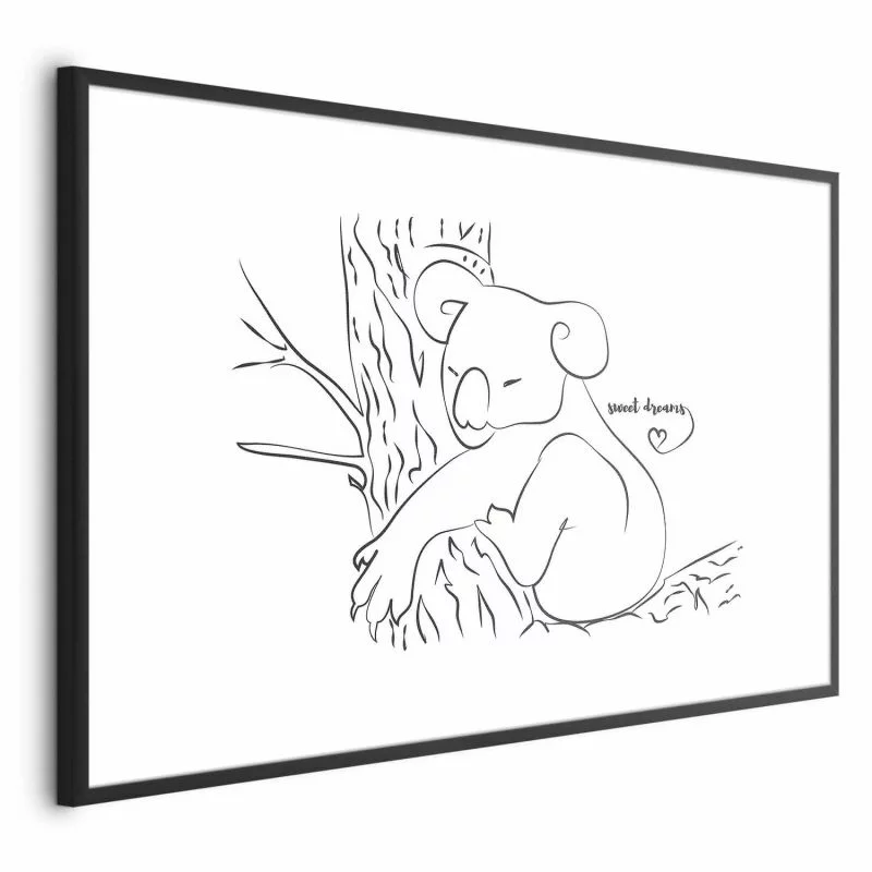 Plakat - Śpiący koala - obrazek 1