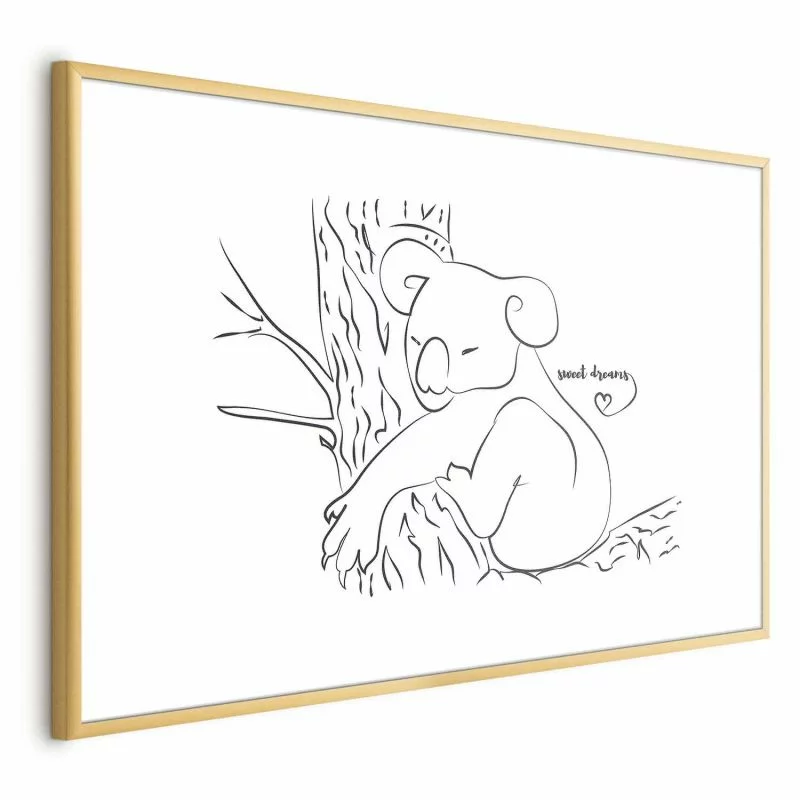 Plakat - Śpiący koala - obrazek 1