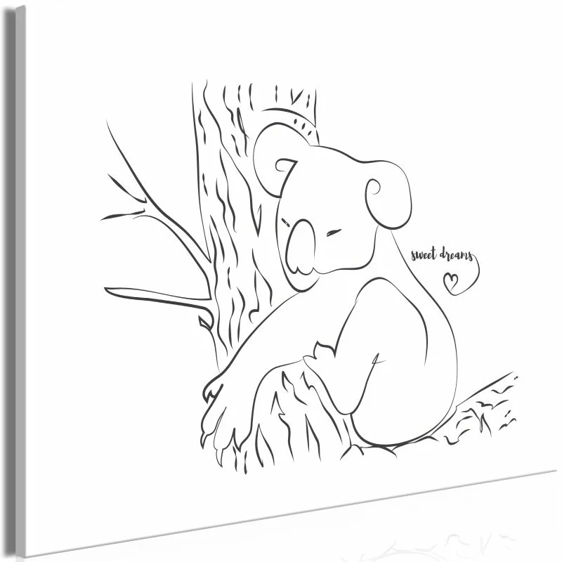 Obraz - Śpiący koala (1-częściowy) szeroki - obrazek 1