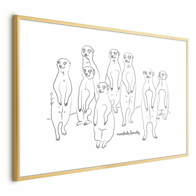 Plakat - Rodzina surykatek - obrazek 1