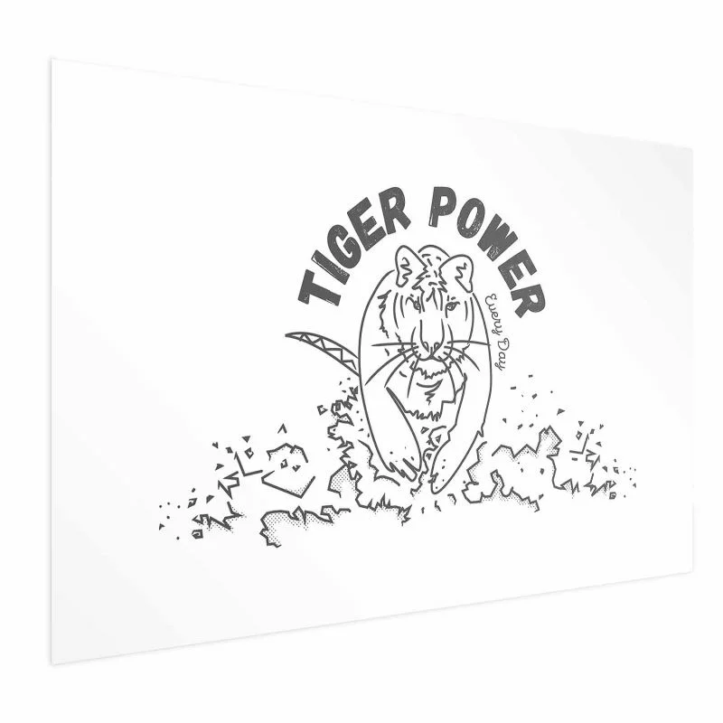 Plakat - Tiger power - obrazek 1